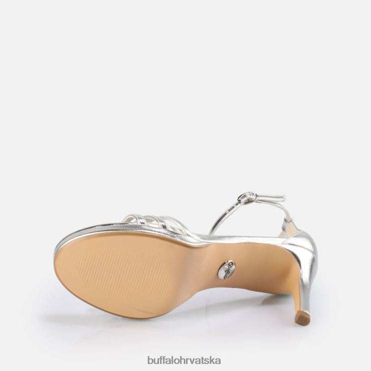 srebro Buffalo melissa 2 veganska sandala s petom |sandale TDD6T214